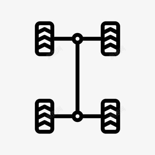 四轮驱动4wd4x4图标svg_新图网 https://ixintu.com 4wd 4x4 awd 变速器 四轮驱动 汽车符号