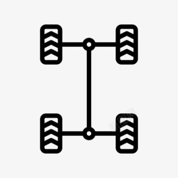 wd四轮驱动4wd4x4图标高清图片