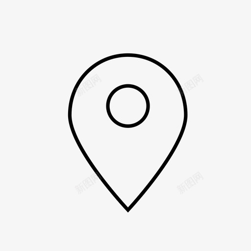 位置地图定位精确定位图标svg_新图网 https://ixintu.com 位置 地图定位 技术 精确定位