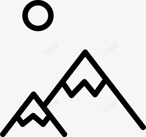 山地野营户外图标svg_新图网 https://ixintu.com 山地 户外 牧场 登山场 野营