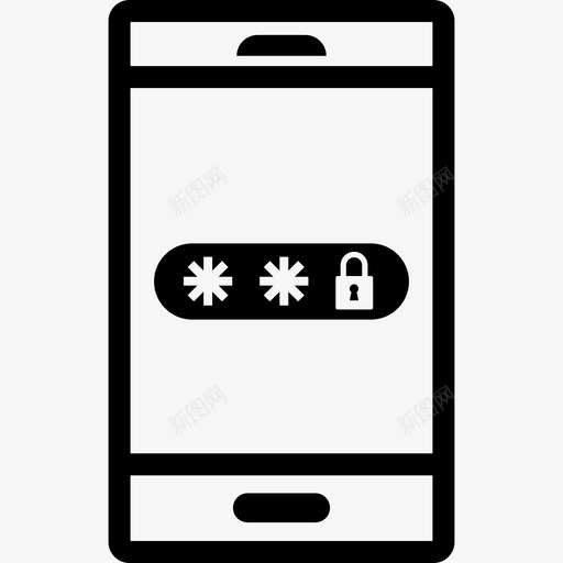 密码电话安全图标svg_新图网 https://ixintu.com 安全 密码 智能手机 智能手机套件 电话