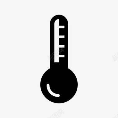 温度气候热量图标图标