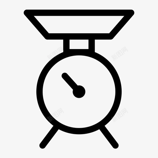 厨房秤天平测量图标svg_新图网 https://ixintu.com 厨房秤 天平 房产中介 测量 重量