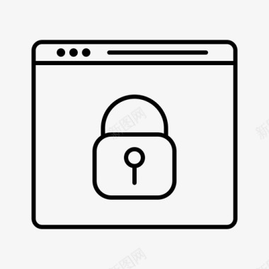 数据隐私政策浏览器gdpr图标图标