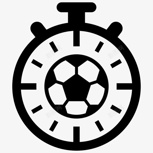 运动训练足球比赛图标svg_新图网 https://ixintu.com 时间 比赛 秒表 足球 足球3 运动训练