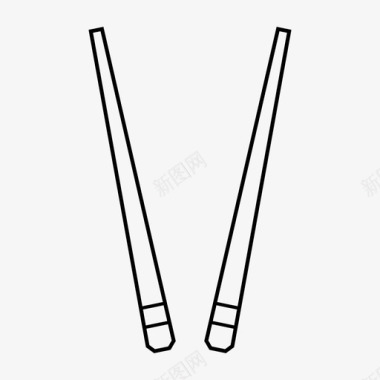 筷子中餐食品图标图标