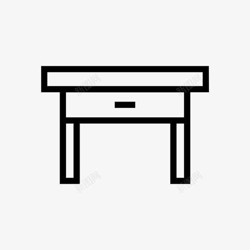 桌子椅子家具图标svg_新图网 https://ixintu.com 家具 房子 房间 桌子 椅子
