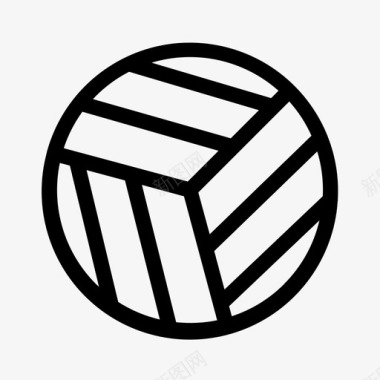 排球水球体育图标图标