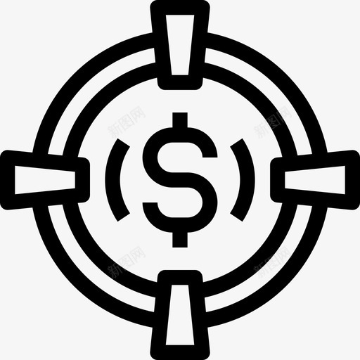 目标业务财务图标svg_新图网 https://ixintu.com 业务 目标 营销 财务 资金 项目管理