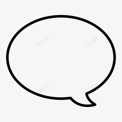 留言语音泡泡图标svg_新图网 https://ixintu.com 留言 语音泡泡