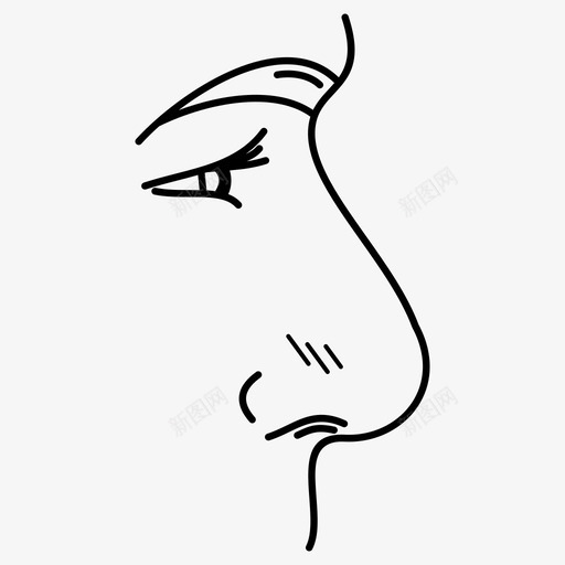 男性鼻子身体部位呼吸图标svg_新图网 https://ixintu.com 各种形式的男性鼻子 呼吸 嗅觉 男性鼻子 身体部位 面部
