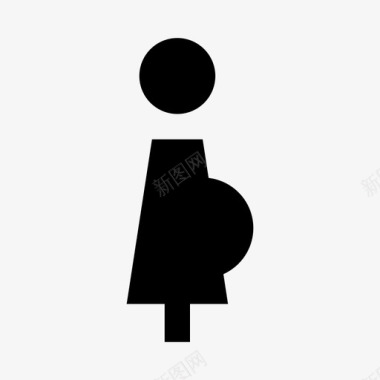 孕妇人母亲图标图标
