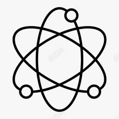 原子教育科学图标图标