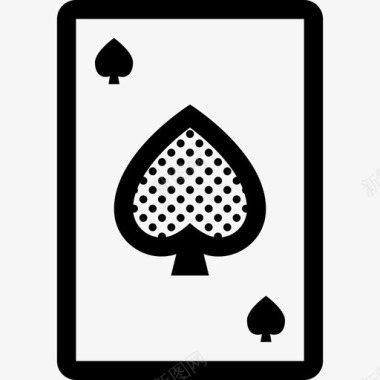 黑桃王牌纸牌扑克图标图标
