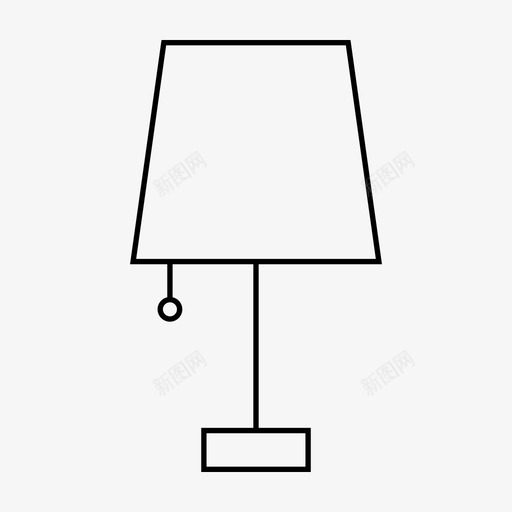 灯家具标志图标svg_新图网 https://ixintu.com 家具 标志 灯 界面 网页设计