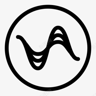 声波音频音频信号图标图标