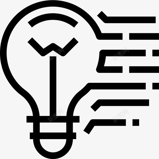 创意灯光灯泡图标svg_新图网 https://ixintu.com 创意 灯光 灯泡 项目管理