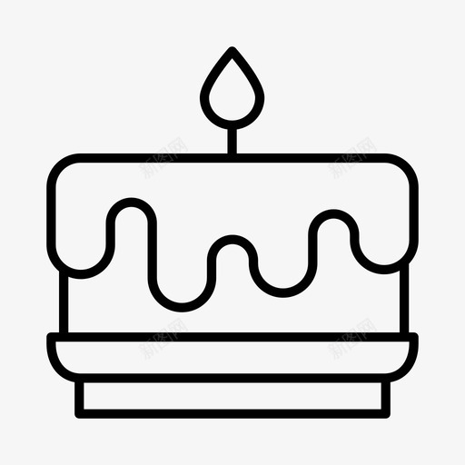 蛋糕生日蛋糕糖果图标svg_新图网 https://ixintu.com 甜点 生日蛋糕 糕点 糖果 蛋糕 食物