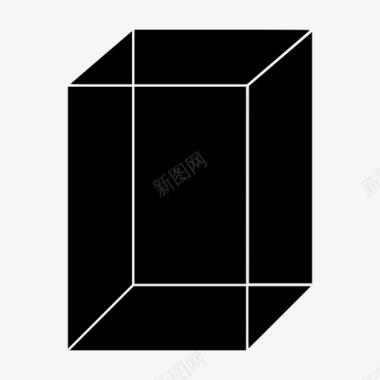 三维平行六面体几何图形几何形状图标图标