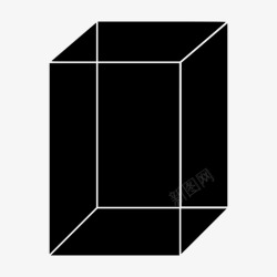 六面形状三维平行六面体几何图形几何形状图标高清图片