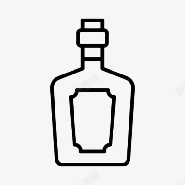 酒馆酒酒瓶图标图标