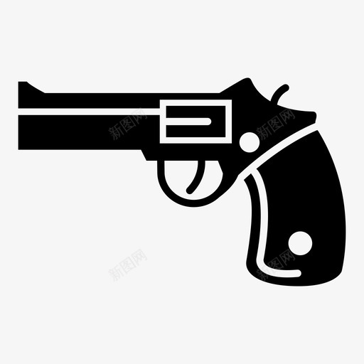 枪子弹左轮手枪图标svg_新图网 https://ixintu.com 子弹 左轮手枪 枪 武器