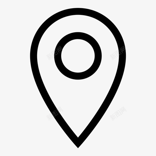 地图标记gps位置svg_新图网 https://ixintu.com gps 位置 地图引脚 地图标记 地点 用户界面位置地图ol