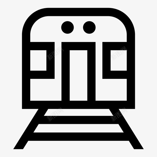 火车站通勤者公众图标svg_新图网 https://ixintu.com 公众 城市地图图标 火车 火车站 通勤者
