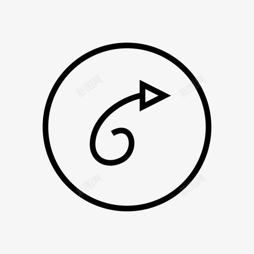 箭头方向旋转图标svg_新图网 https://ixintu.com 向上 方向 旋转 箭头 箭头圆圈框