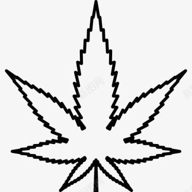 大麻叶毒品大麻图标图标