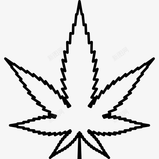 大麻叶毒品大麻图标svg_新图网 https://ixintu.com 大麻 大麻叶 毒品