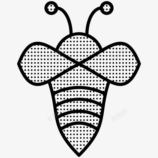 蜜蜂大自然点缀图标svg_新图网 https://ixintu.com 大自然点缀 蜜蜂