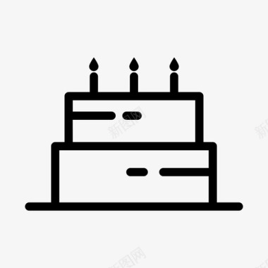 生日蛋糕庆祝活动图标图标