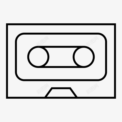 盒式磁带古典音乐音乐图标svg_新图网 https://ixintu.com 古典音乐 盒式磁带 磁带 音乐