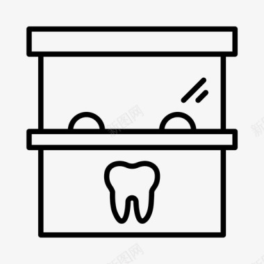牙医牙科牙科护理图标图标