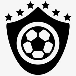 足球俱乐部徽章足球俱乐部徽章徽标足球图标高清图片