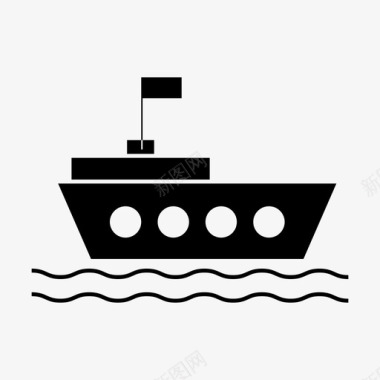 船货物邮轮图标图标