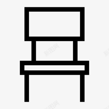 椅子长凳教室图标图标