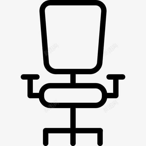 办公椅建筑商务用品图标svg_新图网 https://ixintu.com 办公椅 商务用品 建筑