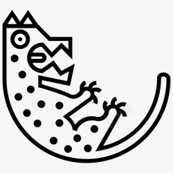 美洲豹雅古雷特动物猫图标高清图片
