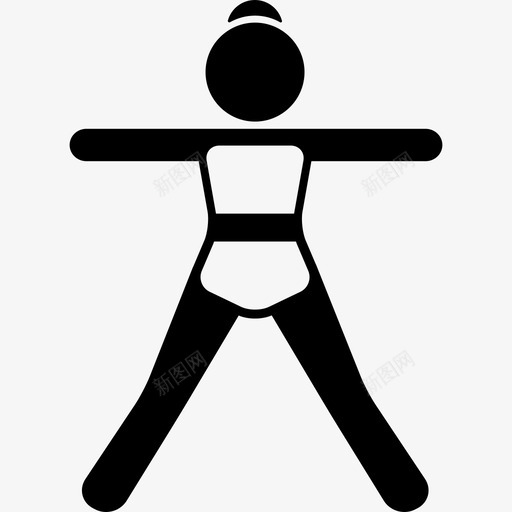 女人伸展手臂和腿运动瑜伽图标svg_新图网 https://ixintu.com 女人伸展手臂和腿 瑜伽 运动