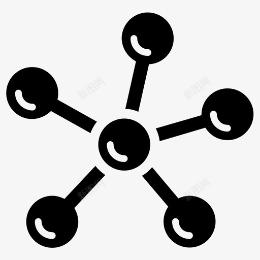 分子原子研究图标svg_新图网 https://ixintu.com 分子 原子 研究 科学