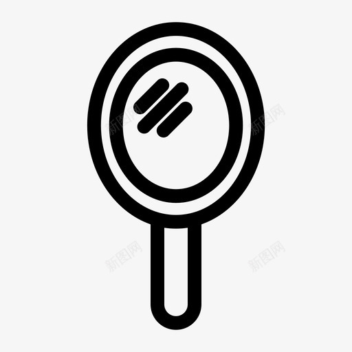 镜子手镜图标svg_新图网 https://ixintu.com 手镜 镜子