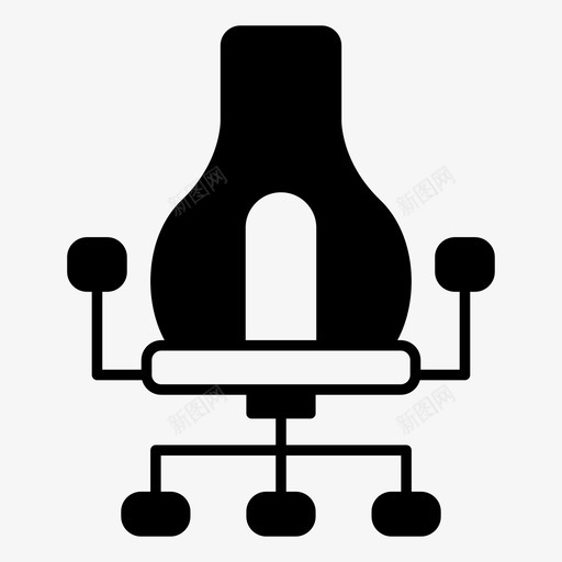 椅子家具办公室图标svg_新图网 https://ixintu.com 办公实心 办公室 家具 座椅 椅子