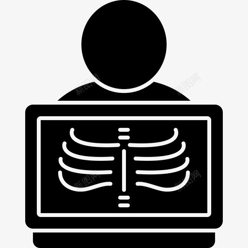 放射学保健诊断图标svg_新图网 https://ixintu.com x光 保健 放射学 放射科医生 诊断