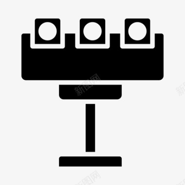 聚光灯电灯家具图标图标