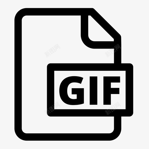 文件格式gif图标svg_新图网 https://ixintu.com 文件格式gif