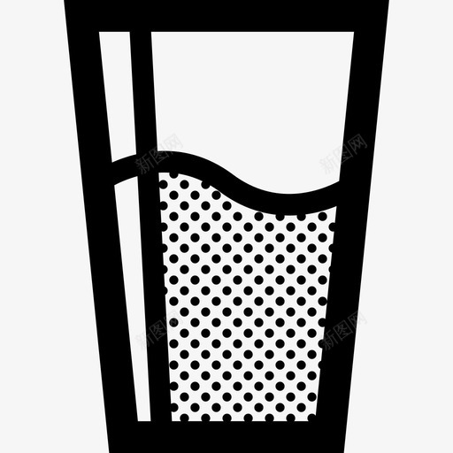 大玻璃杯水饮料图标svg_新图网 https://ixintu.com 厚轮廓点 大玻璃杯 水 饮料