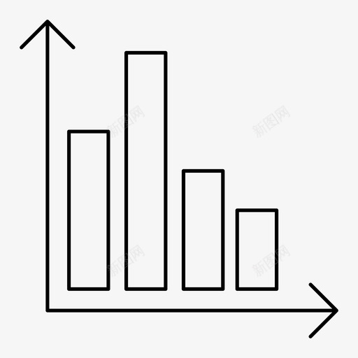 柱状图商业经济图标svg_新图网 https://ixintu.com 商业 柱状图 经济 统计 金融四季
