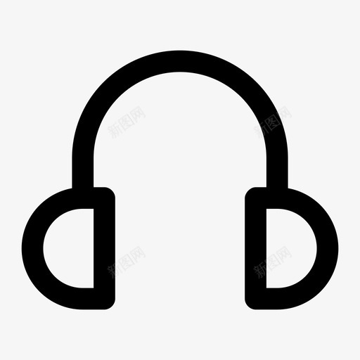 音乐客户服务设备图标svg_新图网 https://ixintu.com 客户服务 支持 美味 耳机 设备 音乐